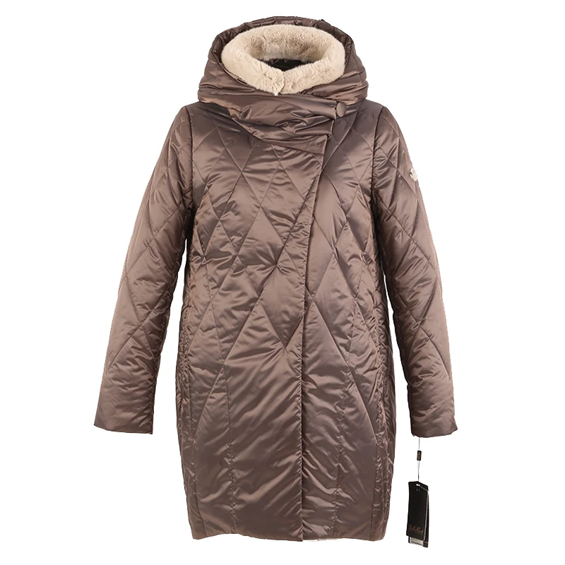 

women winter coat parka jacket rabbit collar hooded korea material plus size 5XL 7XL 6XL 1810