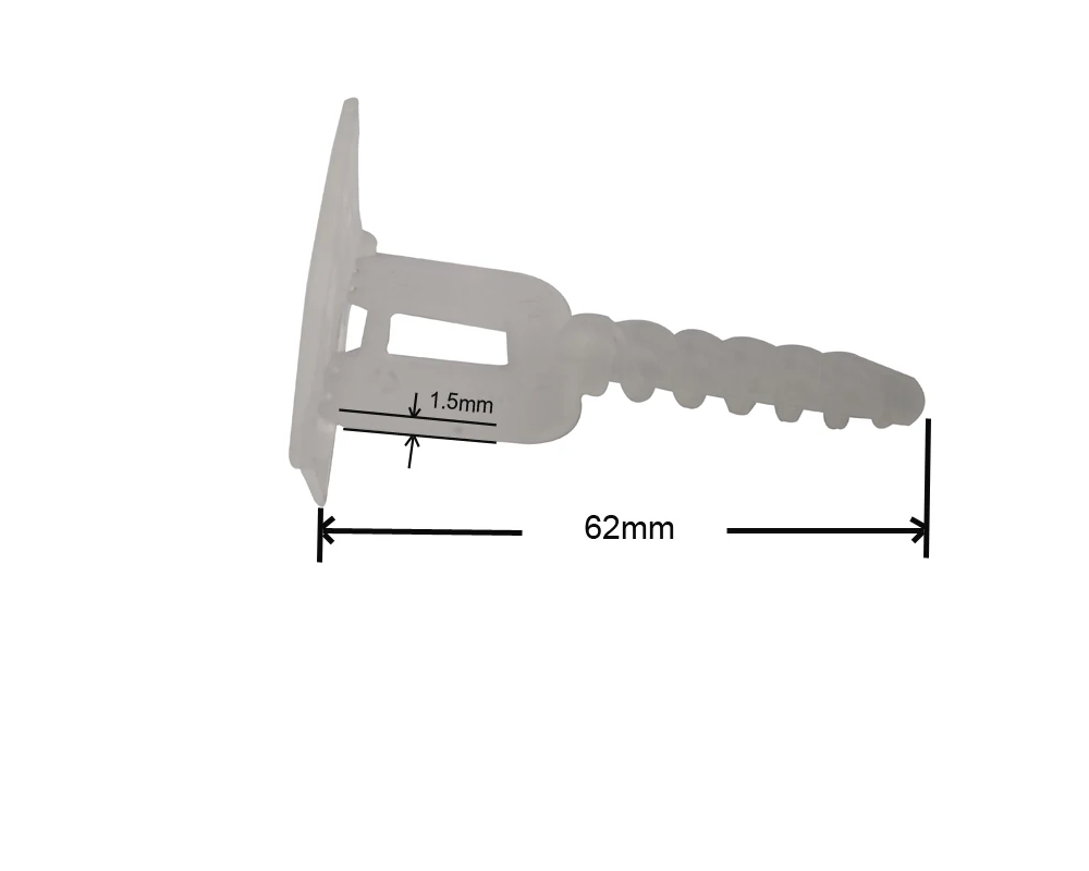 

1.5mm gap Ceramic Tilers Plastic Clips Tile Spacers Leveler Tiling 100pcs