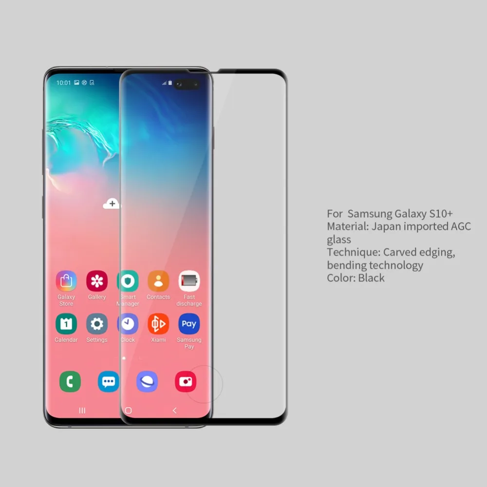 NILLKIN закаленное стекло для samsung Galaxy S10 S10 Plus S10E полное покрытие 3D CP+ MAX Защитная пленка для экрана для Galaxy S10e