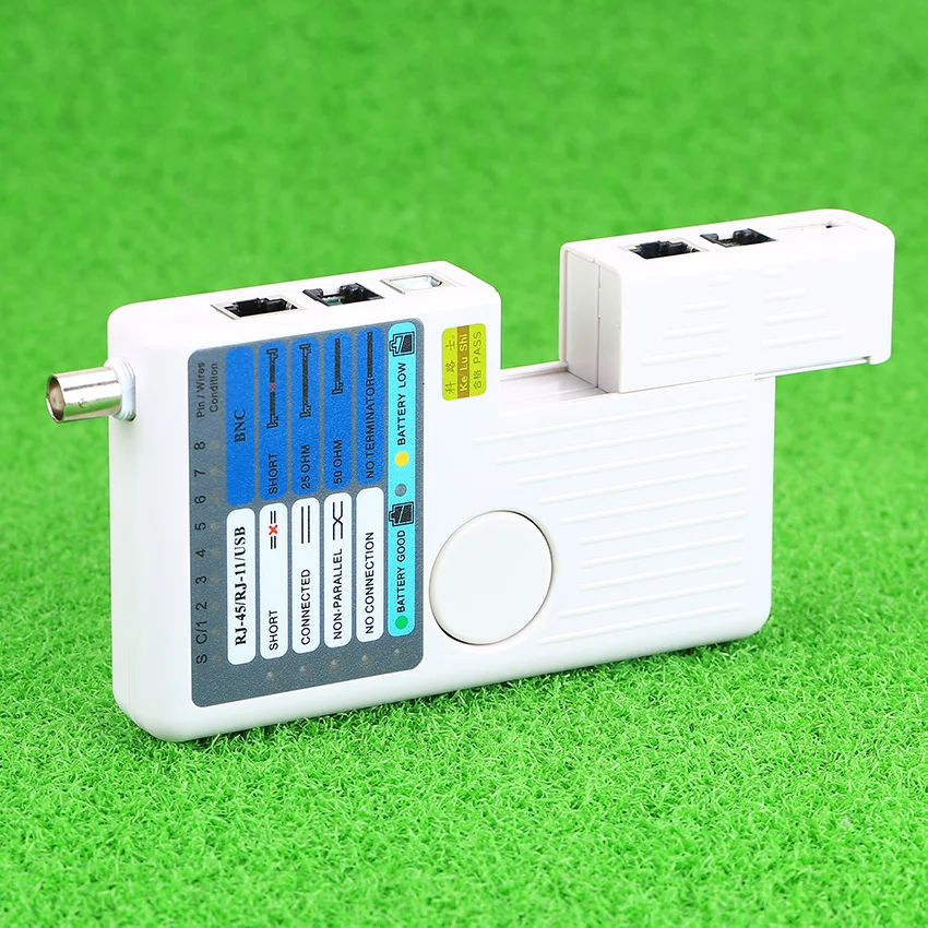 KELUSHI дистанционный RJ11 RJ45 USB BNC LAN Сетевой телефонный кабель тестер метр 4 в 1