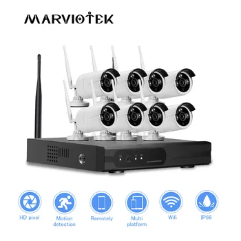 

Wireless Home Security Camera System 8CH IP Camera Wi fi NVR Kit Outdoor Surveillance CCTV Camera System 720P 1080P Waterproof