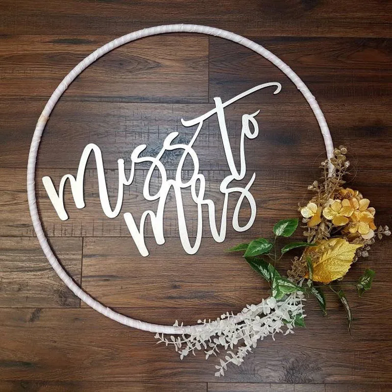 

Miss to Mrs Wood Sign,Laser Cut Names,Custom Wood Signs,Last Name Sign, Wedding Shower Backdrop Sign, Wedding Decor