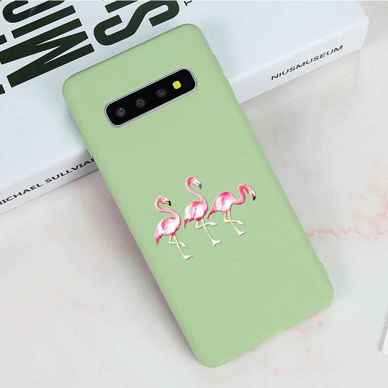 Чехол для Samsung S10 Plus мультяшный чехол S10e Galaxy S8 S9 Lite силиконовый мягкий бампер из