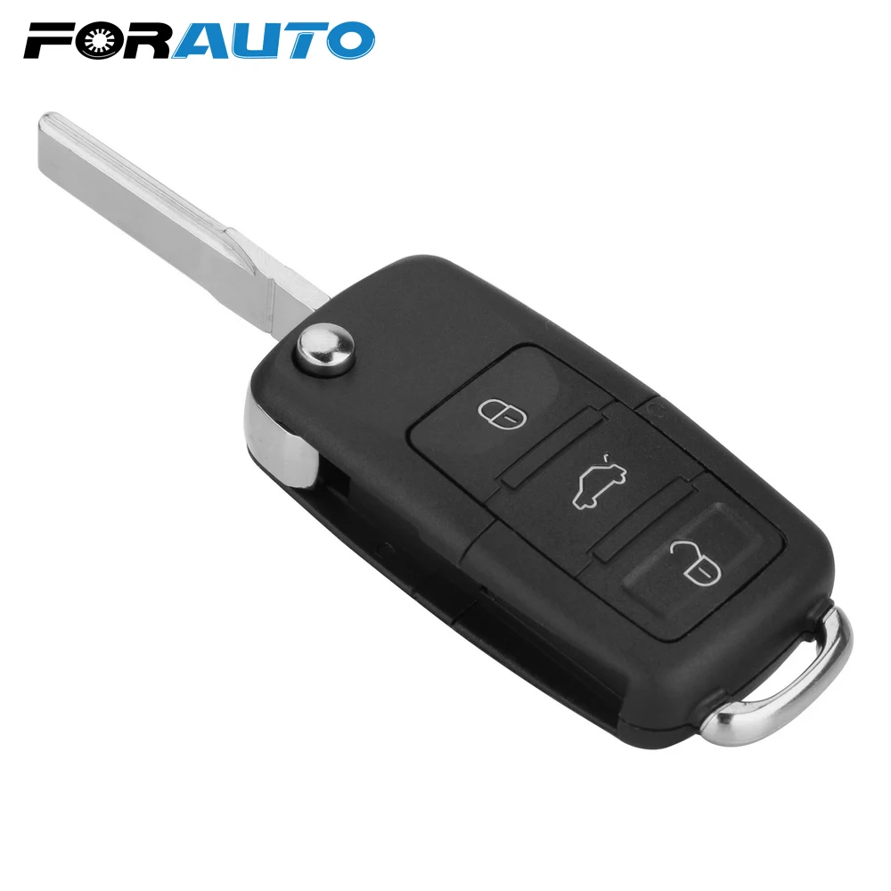 

2 Buttons Car Key Flip Folding Replacement Key Case Cover Key Shell Remote for VW Golf Jetta Touran Tiguan Jetta B5 Car Styling