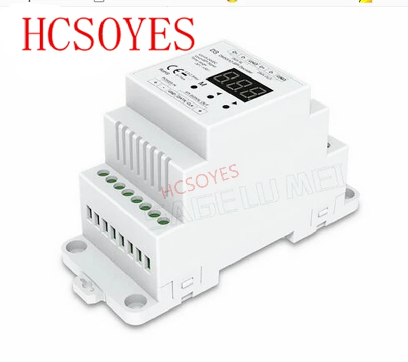 DS DC5V 12 В 24 В DMX512 сигнал SPI конвертер dmx-контроллер декодер поддержка 6803/8806/2811 /2812/2801/3001/9813 IC