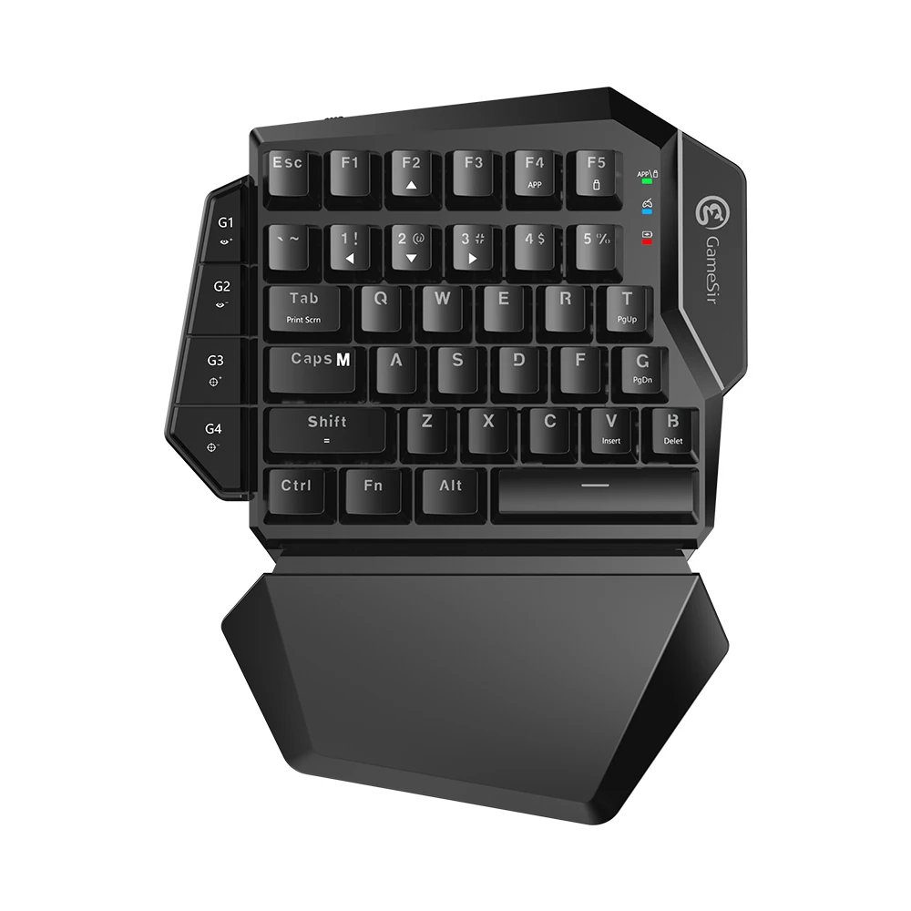  GameSir VX Single Hand 2.4G Wireless Bluetooth Gaming Keyboard with Adjustable DPI Wired Mouse For 
