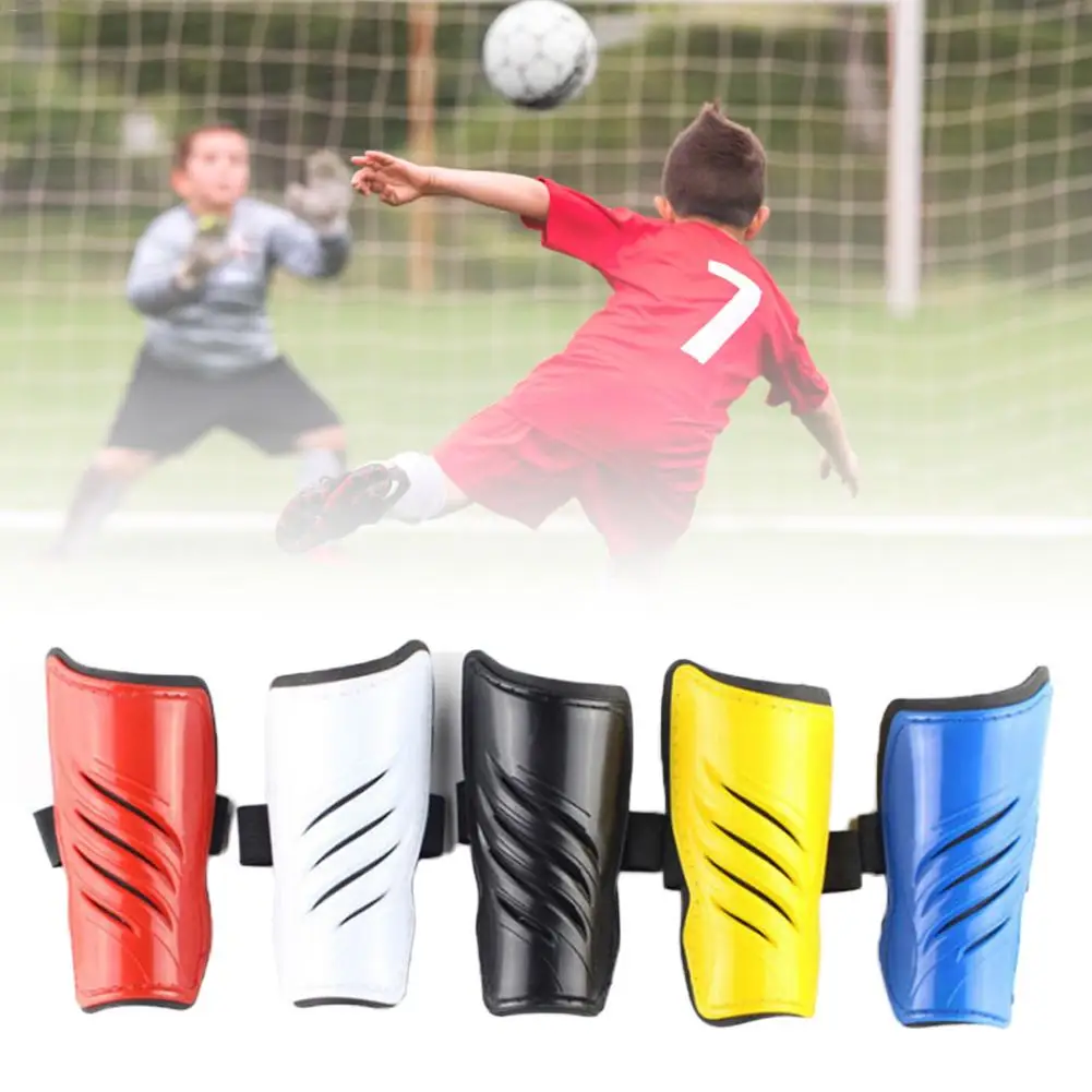 Саржевые защитные щитки для голени усиленные цветные двойные ремни Щитки на голень для футбола защитные щитки для детей