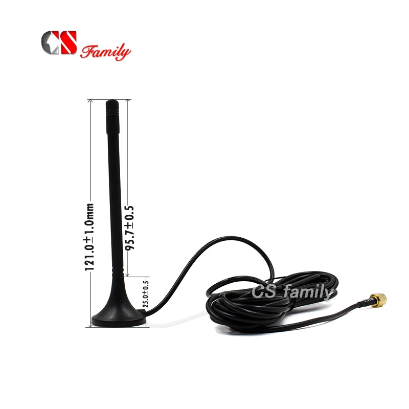 

2.4G WiFi Magnetic Antenna with 4 meters,Reserve polarity SMA male inner hole