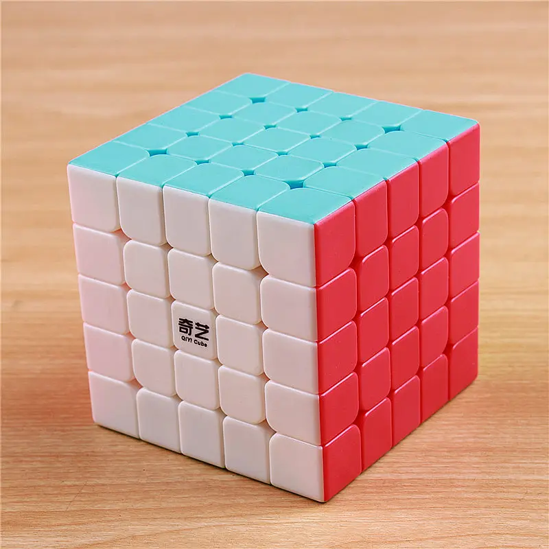 Qiyi 5x5x5 скорость магический куб стикер менее Профессиональные 5 слой конкурс