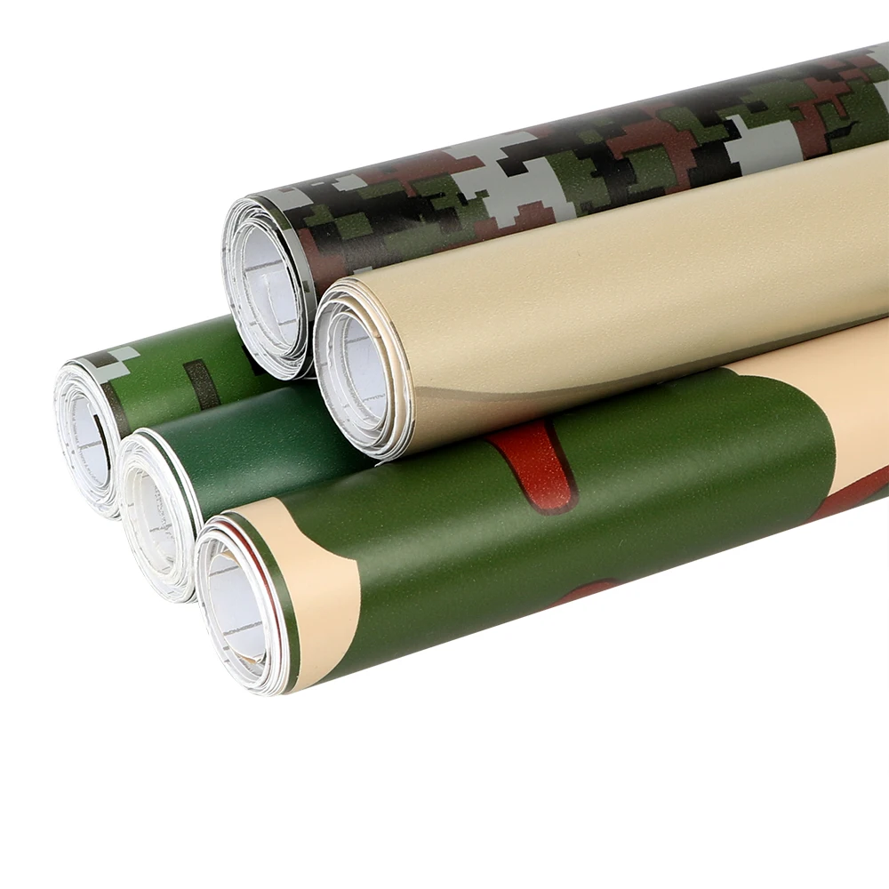 

20cm*152cm Vinyl PVC 3D Auto Decors Camouflage Car Stickers Car Wrap Film Digital Woodland Green Desert Camo Car Styling