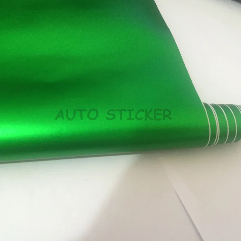 matte metallic apple green