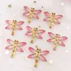 Shiny Colorful Dragonfly Flatback Rhinestone Cabochon Miniature Applique 1 Hole Christmas Ornament DIY Scrapbook Figurines OW80 ► Photo 3/6