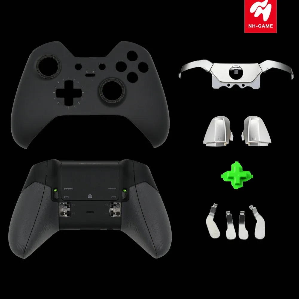 

Replacement Parts For Xbox one elite Controller Front Shell Back Case Grips battery Cover LB RB Bumper buttons LT RT Trigger