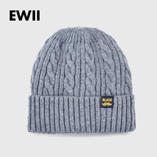 Мода шапка зимняя для мужчин вязаный шерстяной шапка мужчины шапки женские зимние теплые шапки кости gorro bonnet femme