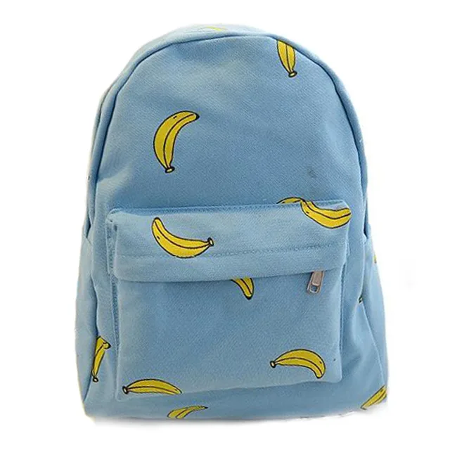 Banana Backpack 2016 Ice Cream Canvas Banana Shoulder Bag Student