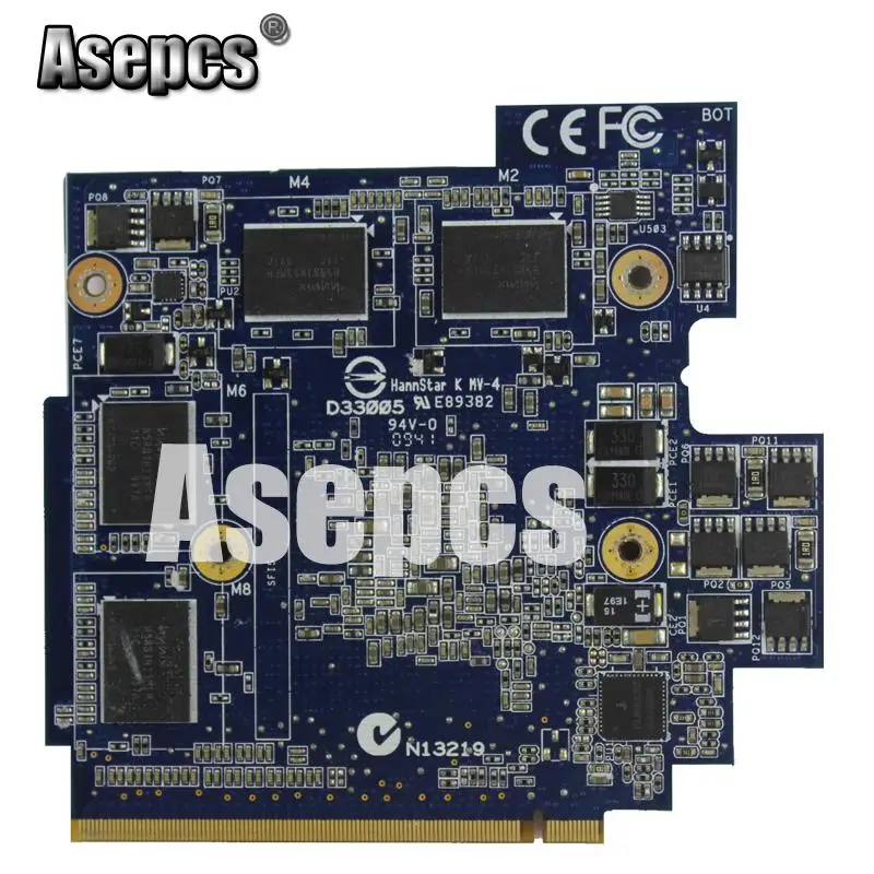 Asepcs 60-NVZVG1000-A02 GTX 260 M GTX260M G92-751-B1 DDR3 1 Гб цифровая видео VGA для Asus G71G G71GX G72GX G51VX G61GX