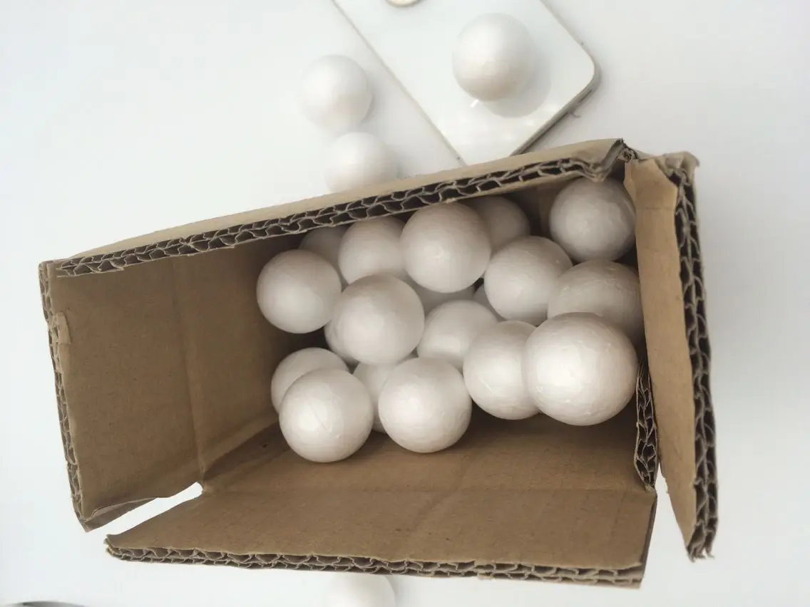 

30PCS box pack 1"Styrofoam Balls Of Foam School Christmas Arts&crafts Smooth Polystyrene Ball Decorations Bola Para Arvore Natal