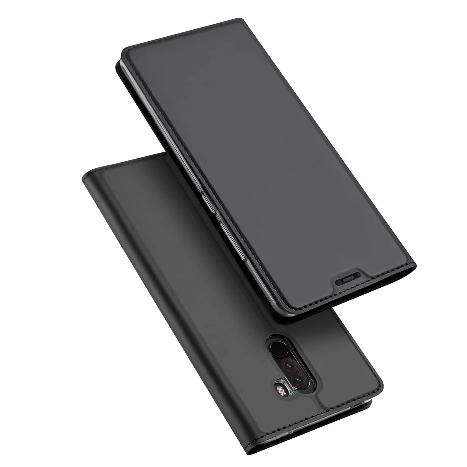 Dulcii для xiaomi Pocophone F1 чехол кожного покрова серии Pro авто впитывается кожа держатель