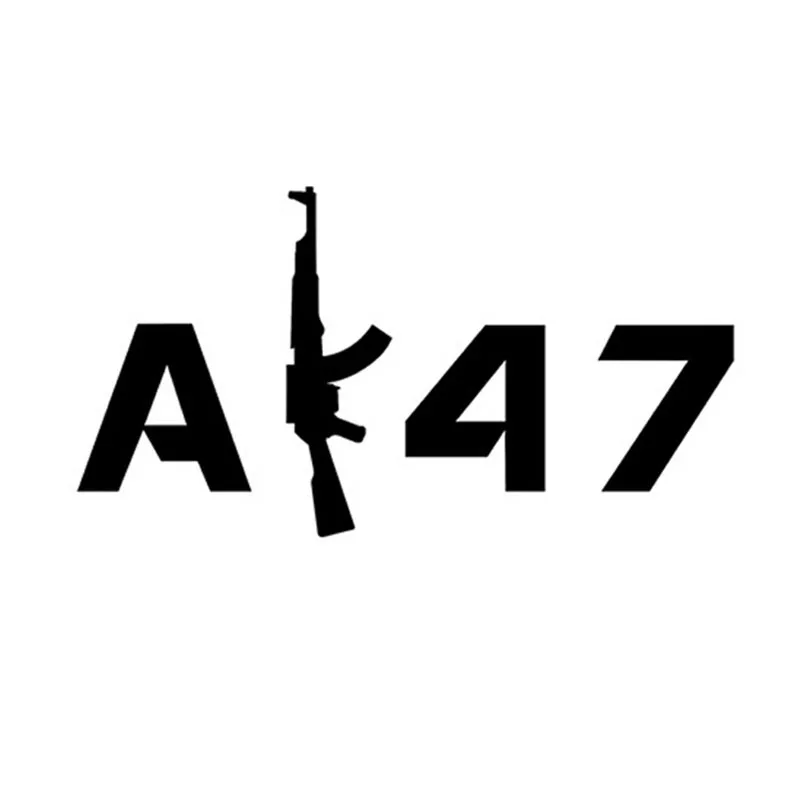 Забавные индивидуальные автомобильные наклейки AK47 15*8 см зеркальные
