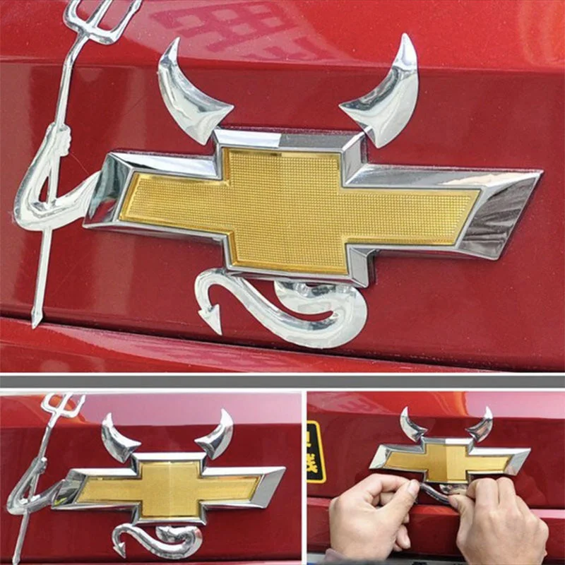 

Funny 3D Car Stickers Angel Demon Small Devil car Styling for Jaguar XF XJ XJS XK S-TYPE X-TYPE XJ8 XJL XJ6 XKR XK8 XJS