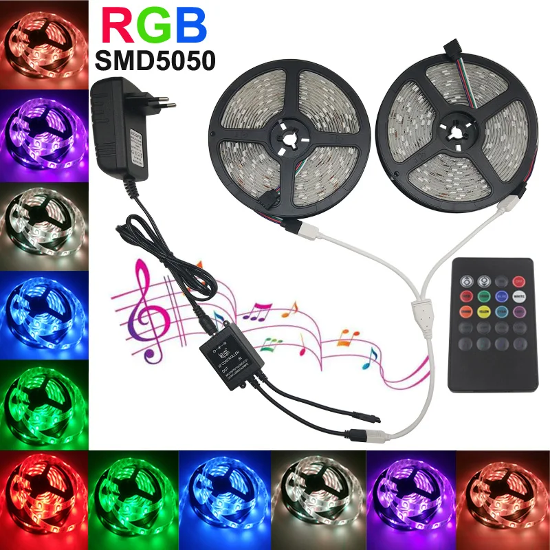 Ленсветильник Светодиодная гибкая SMD 5050 2835 12 В 5/10 м|led ribbon|rgb led ribbonrgb |