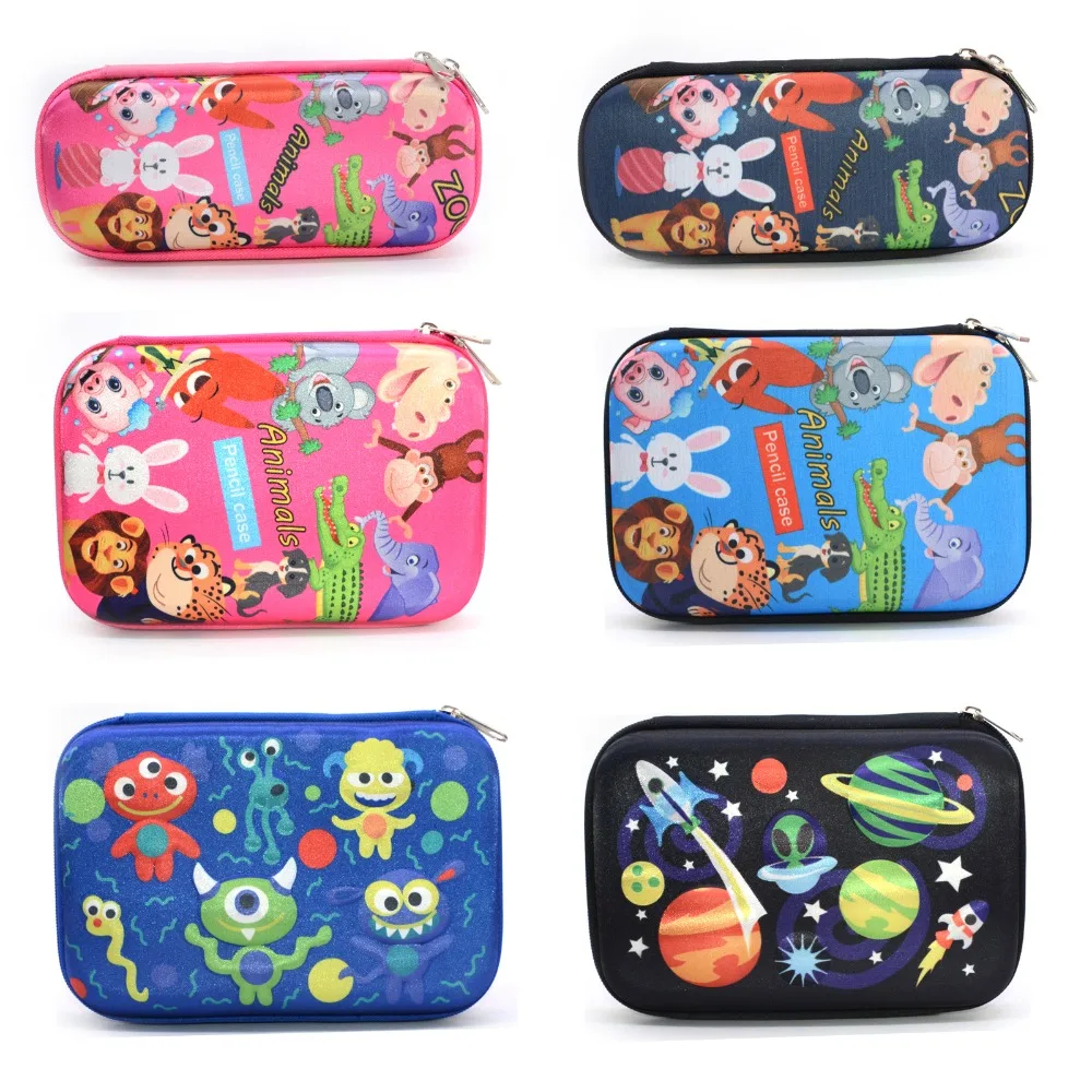 

Pencil Case School Supplies Kalem Kutusu Lapices Box Plumier Scolaire Fille Holographic Animal Pouch Etui Pennen Kawaii Eva