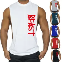 Men Summer Bodybuilding Tank Top Muscle Stringer Athletic Fittness Shirt Clothes Men Cotton Hot Top Gym Clothing