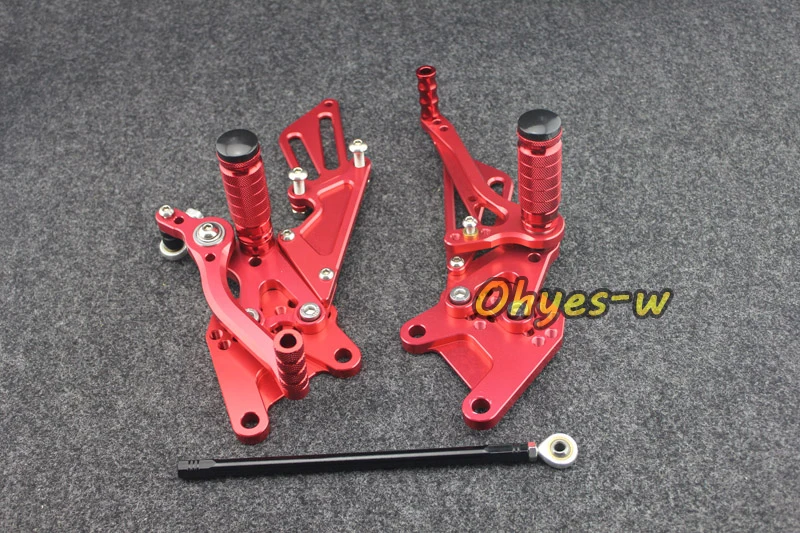 RED Adjustable Rear Sets Motorcycle Foot Pegs For ZX 10R 08 10