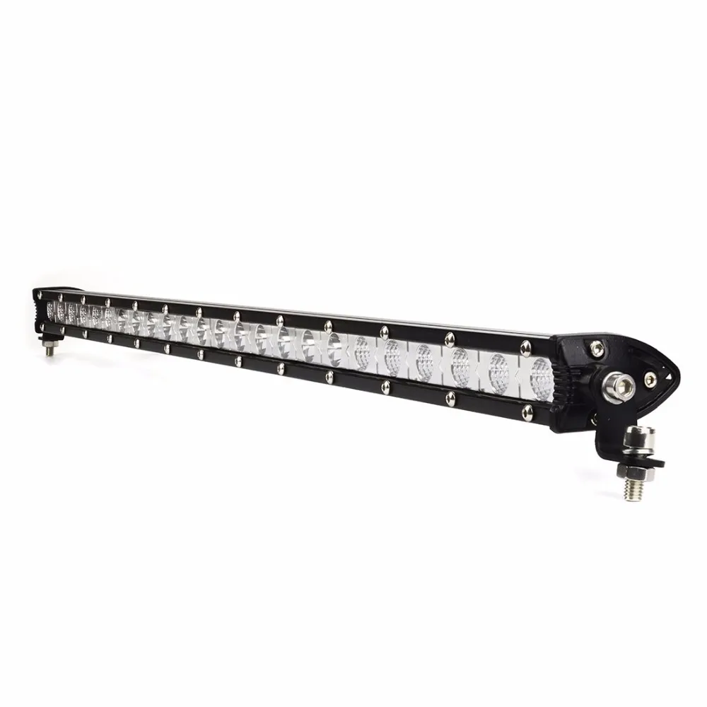 

New 5D LED light bar 26inch 72W Single Row Straight LED work light offroad combo beam for truck tractor SUV ATV,good!
