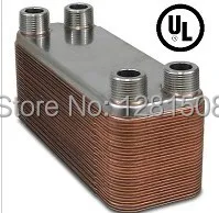

New 30 Plate beer Wort Chiller, Stainless Steel 304, Brewing Chiller, 4* 1/2" Male NPT, Heat Exchanger homebrew free shipping