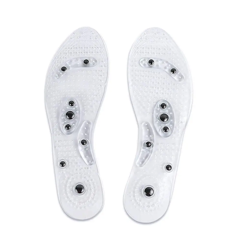 HobbyLane Magnetic Therapy Silicone Insoles Transparent Weight Loss Slimming Insole Massage Foot Care Shoe Pad Sole Hot Sale