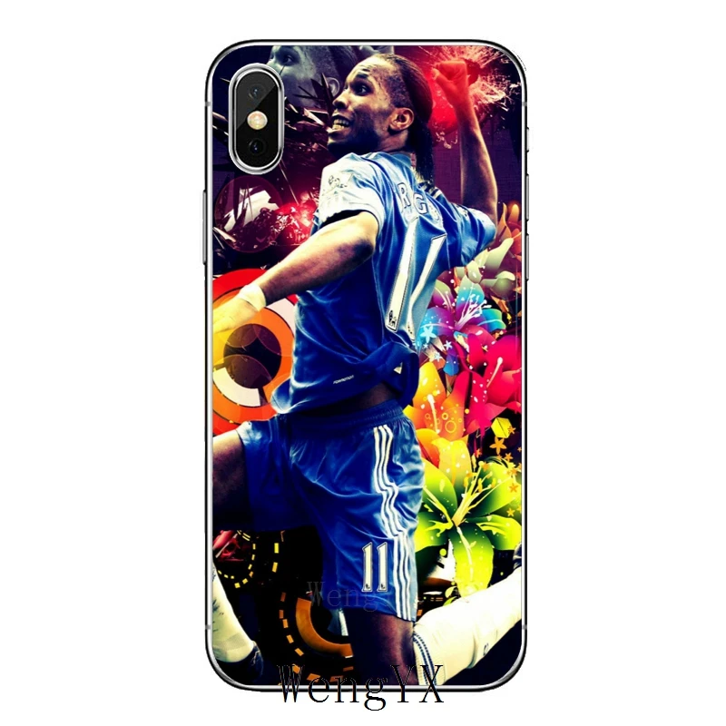 Didier Drogba footballer Тонкий Силиконовый ТПУ мягкий чехол для телефона для Apple iPhone 4 4S 5 5S 5c SE 6 6s 7 8 plus X XR XS Max - Цвет: Didier-Drogba-A-08