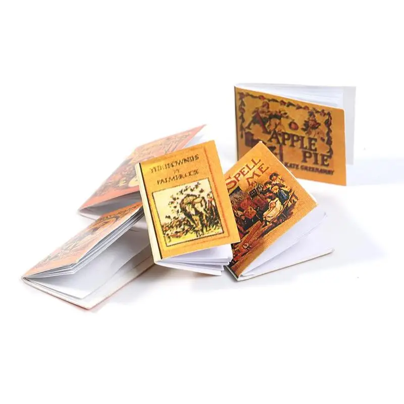 

5pcs/set 1:12 Dollhouse Mini 5 Small Magazines Dollhouse Accessories Simulation Model Miniature Scene Display Home Decoration