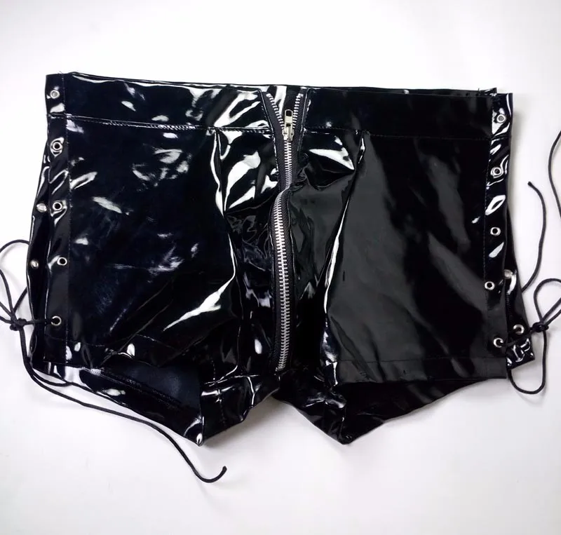 Men Underwear Cosplay Underpants Men's Leather Boxer