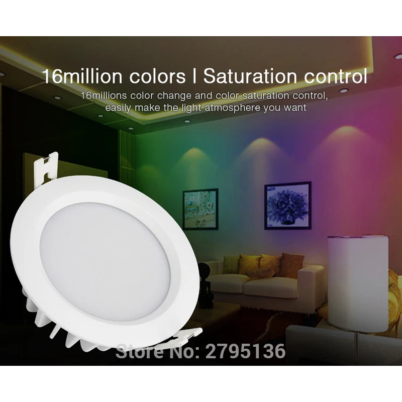 US $25.02 6W RGBCCT Waterproof Led Downlights IP54 110V 220v Moistureproof Smart Led Light Recessed Led Ceiling For Living Room Bathroom