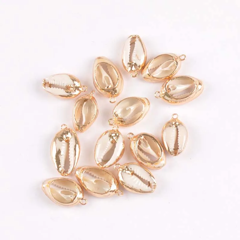 

5pcs gold Natural Shell Loose Charms for jewelry making DIY TRS0325
