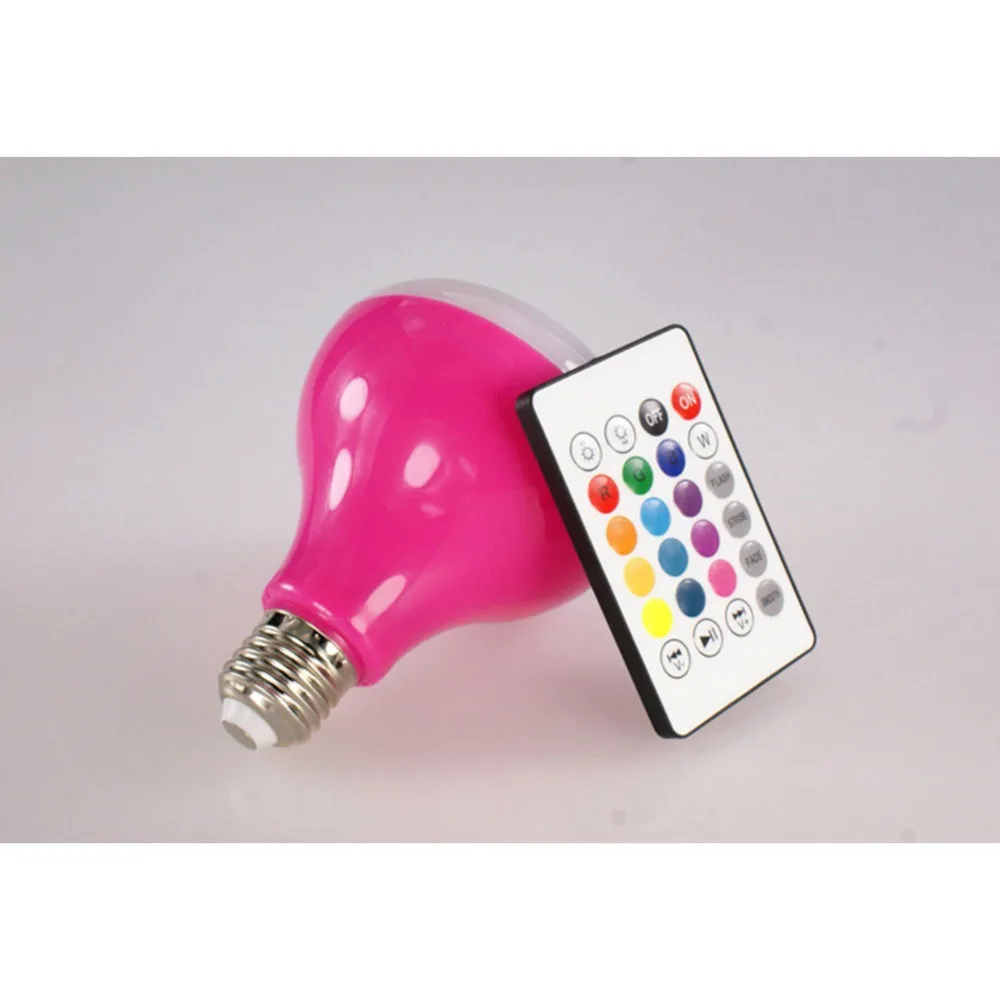 Soaptree E27 Беспроводной Bluetooth Динамик + 12 Вт RGB лампа светодиодный светильник 110 В 220