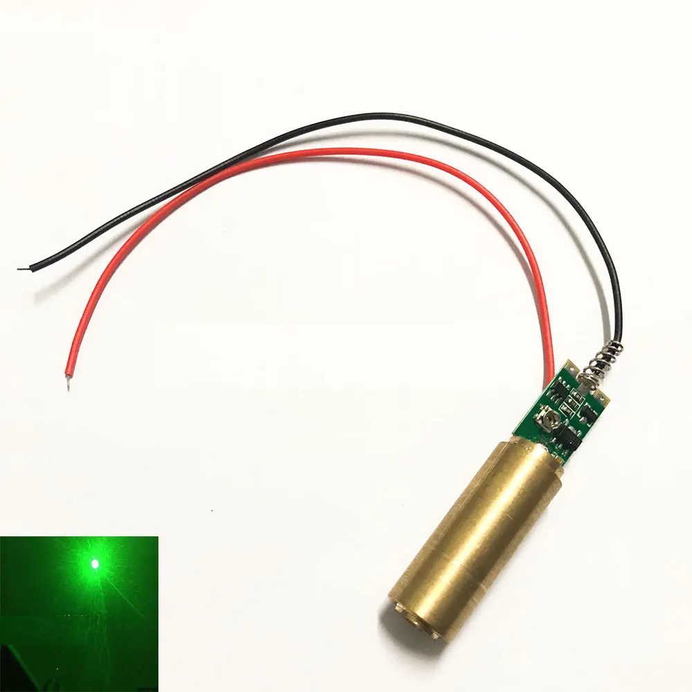 Новое поступление зеленый лазерный модуль true power 532nm 10 мВт точечная лазерная головка DIY аксессуар