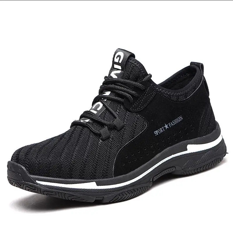 italian design men big size breathable steel toe caps working safety