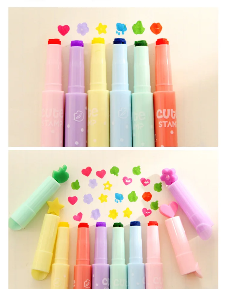 Творческий сердце Star Apple маркер ручка милые Цветной Marke ручки для детей студентов граффити рисунок подарок школьные канцелярские
