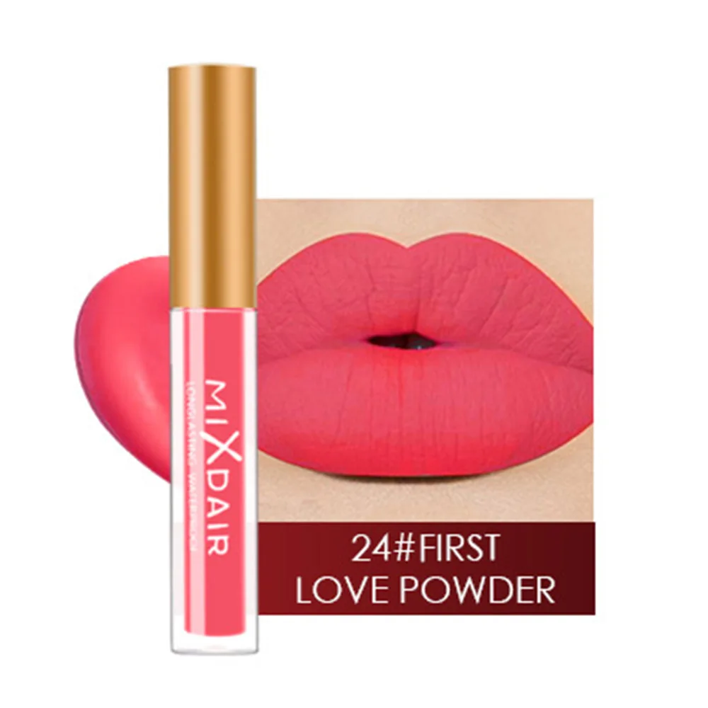 Lipstick 4 С длинным рукавом долговременная губная помада матовая Водонепроницаемый помада матовых оттенков, 4 цвета; пикантные туфли с красной коричневые пигменты для макияжа матовая губная помада для губ - Цвет: Lipstick 4