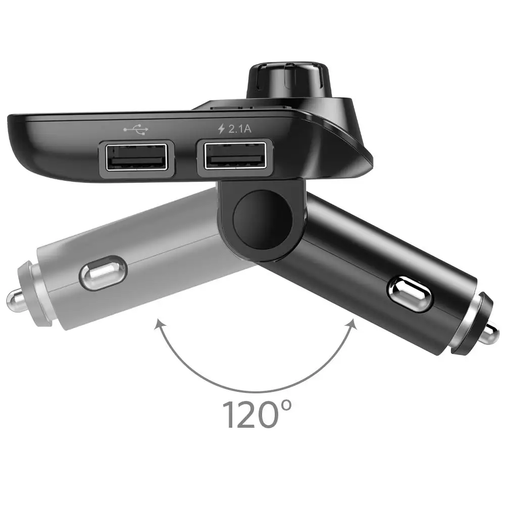 Автомобильный MP3-плеер Bluetooth fm-передатчик с двойной 2.1A USB зарядка для рук-музыка Автомобильная Поддержка TF карты car Kit