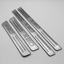 Ajuste de umbral placas del desgaste del travesaño de la puerta guardias protector de coche accesorios del coche Coche que labra para lifan x60