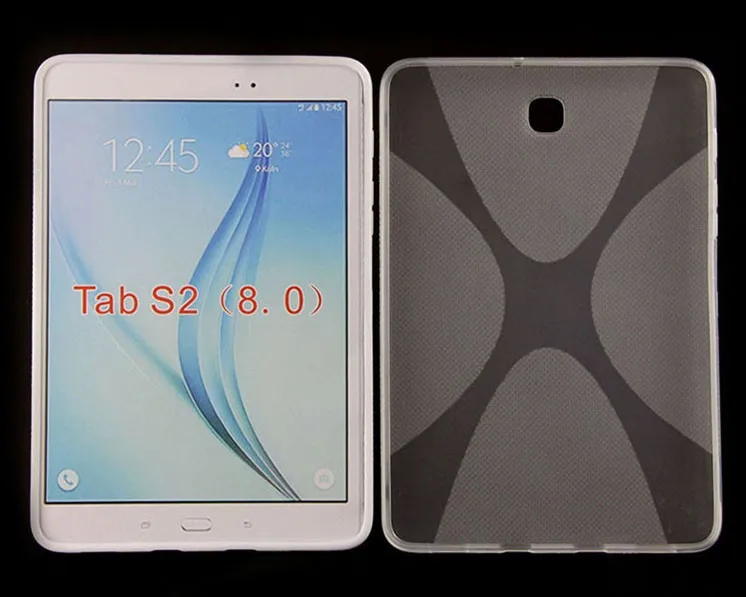 X Line Мягкий Прозрачный чехол из ТПУ гелевая задняя крышка для samsung Galaxy Tab S2 S 2 II SII 8,0 чехол для планшета T715 T710 T715C силиконовый чехол