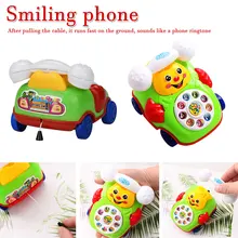 Образовательные игрушки мультфильм улыбка телефон автомобиль развивающая детская игрушка подарок леверт Прямая поставка