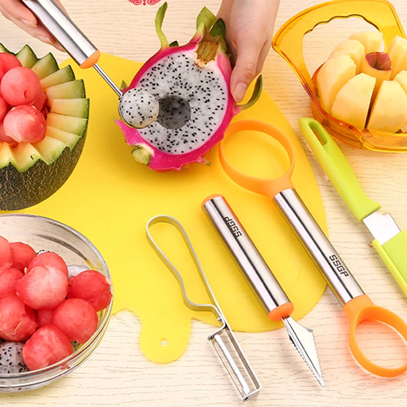 תכליתי כלי גילוף פירות אבטיח כדור סקופ כף גלידת חפירות מגוון DIY כלי קאטר מנות קרות גאדג 'טים למטבח