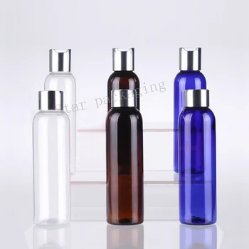 

50pcs 150ml plastic shampoo bottles with press cap 150cc empty plastic cosmetic packaging lotion container essential oil bottle