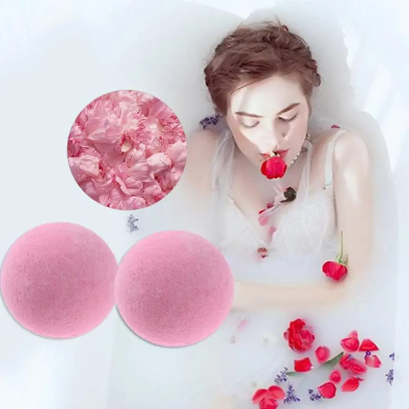 

1pc Bath Salt Ball Body Skin Whitening Ease Relax Stress Relief Natural Bubble Shower Bombs Ball Organic Bath Bombs