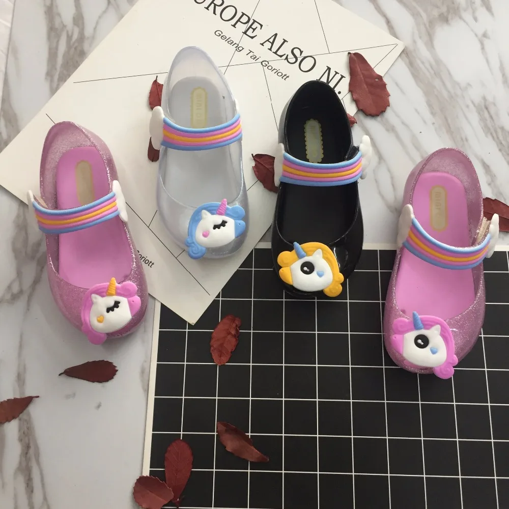 Mini Melissa/ прозрачные сандалии; вечерние туфли для танцев; сандалии с короной; сандалии принцессы с открытым носком для девочек; удобная обувь melissa