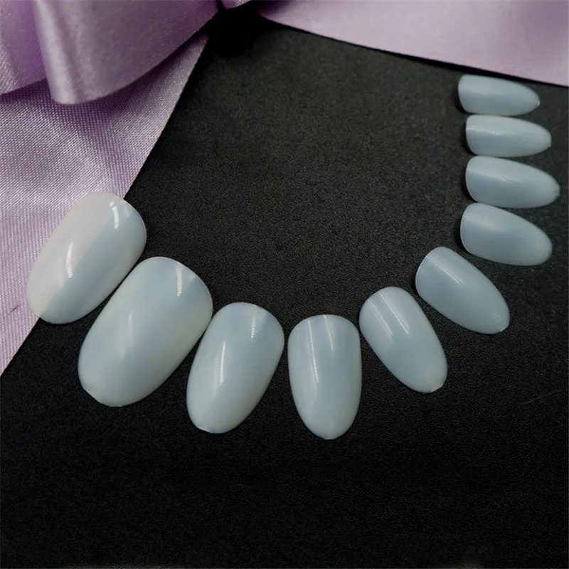 500 шт. натуральные накладные ногти модные красивые с полным покрытием